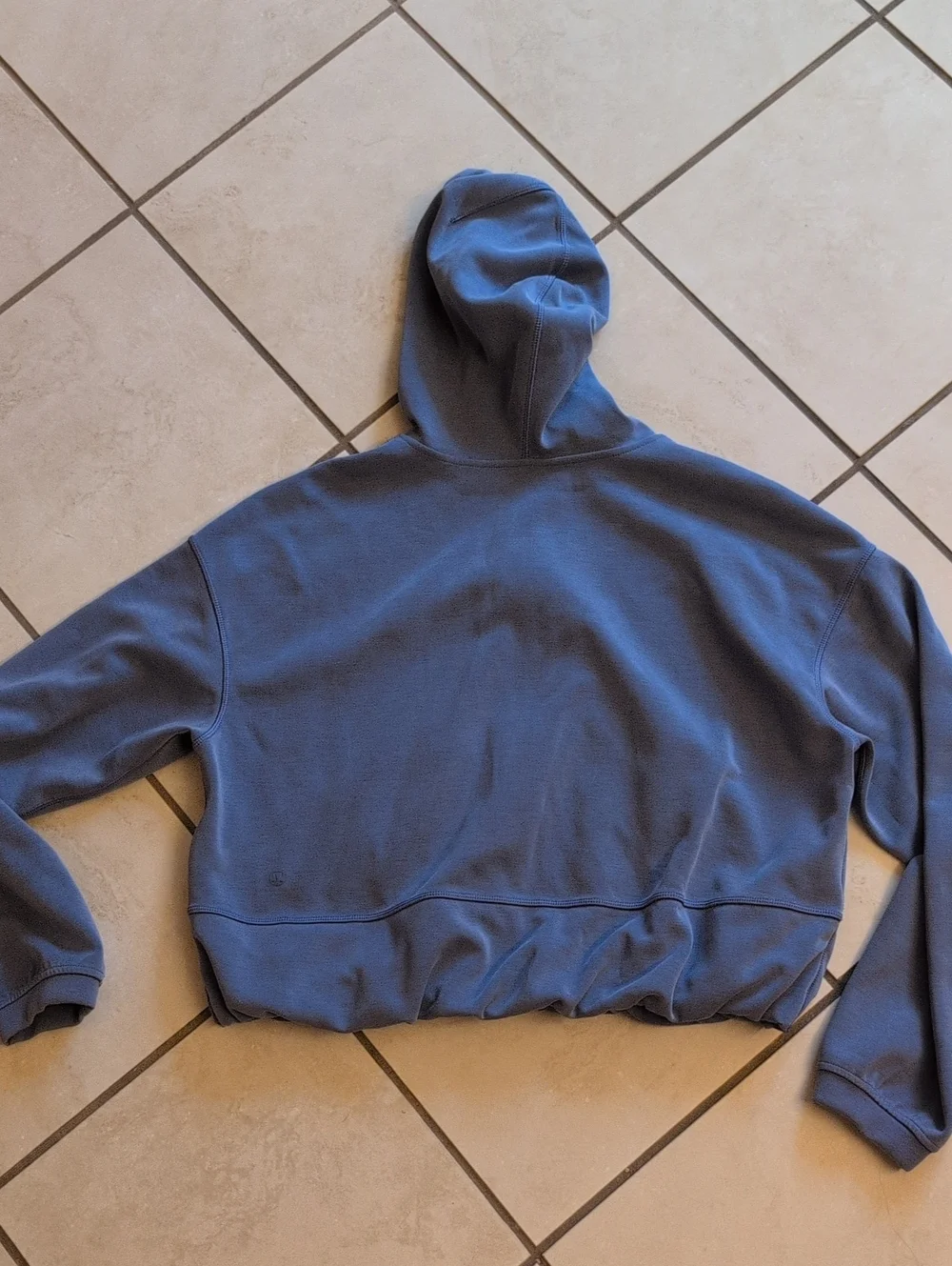 Lululemon Softstreme Full-Zip Hoodie Oasis Blue Hooded Sweatshirt Size 8